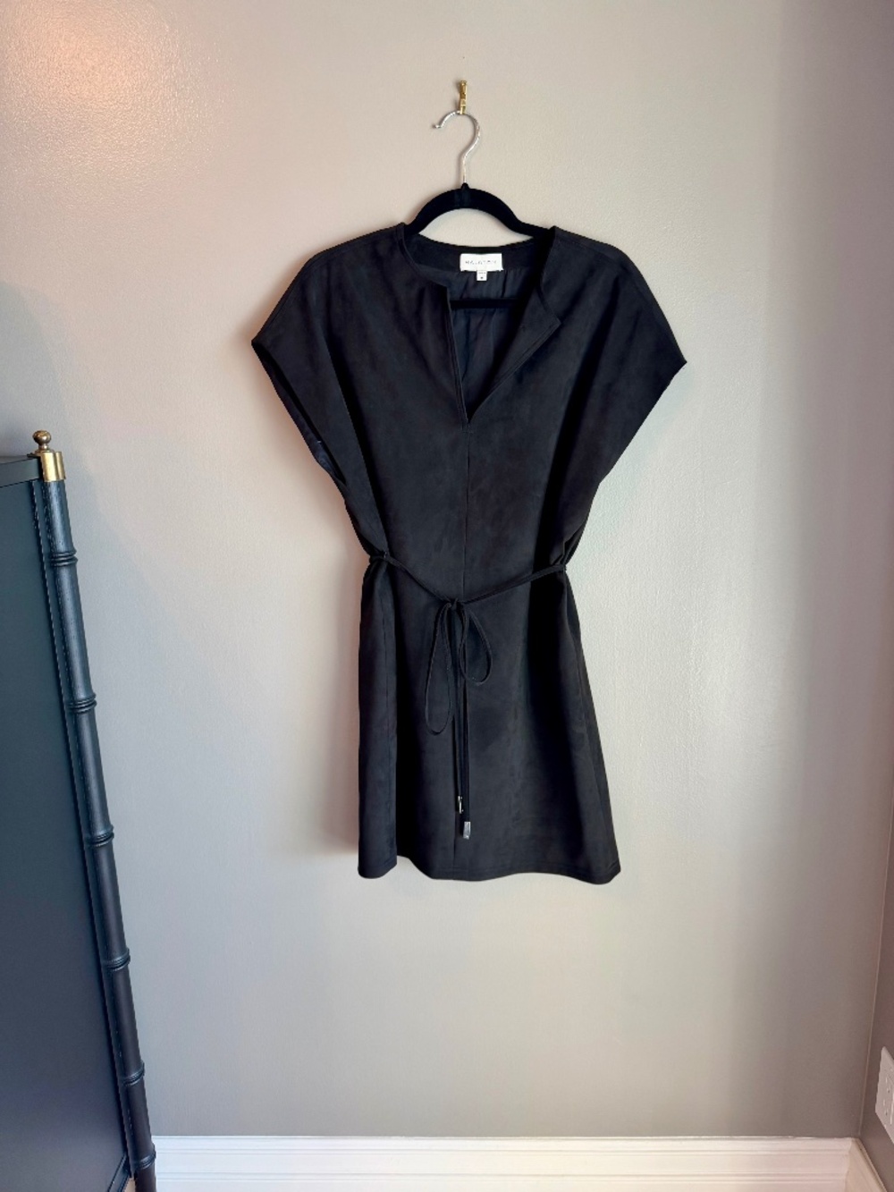 Halston Suede Sheath Dress